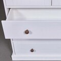 Dulap multifunctional Westerland, Inter Link, 190x90x38.4 cm, lemn, alb/maro sepia