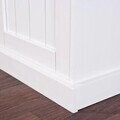 Bufet Westerland 6.2 , Inter Link, 131x45x190 cm, lemn, alb/maro sepia