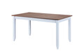 Masa Westerland 1.2 , Inter Link, 160x90x75 cm, lemn, alb/maro sepia