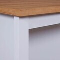 Insula de bucatarie / dulap bucatarie Julina, Inter Link, 124x75x91.5 cm, MDF, alb/maro