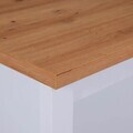 Insula de bucatarie / dulap bucatarie Julina, Inter Link, 124x75x91.5 cm, MDF, alb/maro