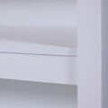 Insula de bucatarie / dulap bucatarie Julina, Inter Link, 124x75x91.5 cm, MDF, alb/maro