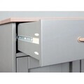 Comoda Luzerna 4.1, Inter Link, 131x45x86 cm, lemn, gri/sepia