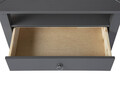 Masuta de cafea Provence 1, Inter Link, 75x75x45 cm, lemn/sticla securizata, gri