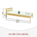 Pat pentru o persoana, 90x200 cm, Jana, Inter Link, lemn, natur