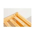 Pat multifunctional pentru camera copilului, 90x200 cm, Claas, Inter Link, noptiera, sertare si spatiu de depozitare, lemn, natur