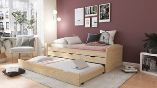 90x200 cm, Natur, 205x98x63 cm