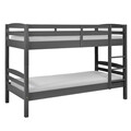 Pat supraetajat pentru camera copilului, 90x200 cm, Lavius, Inter Link, lemn, gri