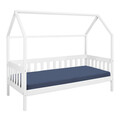 Pat pentru camera copilului, 90x200 cm, Funky Hausbett, Inter Link, lemn, alb