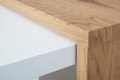 Masuta de cafea Joliet, Inter Link, 110x60x45 cm, lemn, alb/stejar