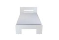 Pat pentru o persoana, 90x200 cm, Annik, Inter Link, lemn, alb