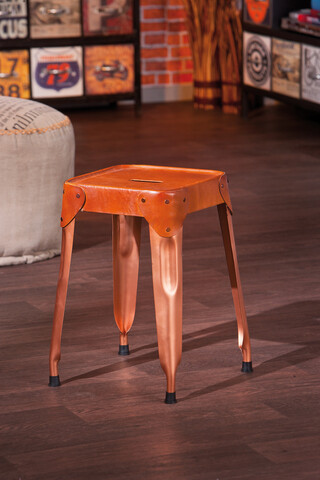 Scaun Reema, Inter Link, 35x35x45 cm, metal, cupru