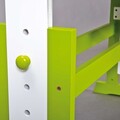Birou pentru copii reglabil pe inaltime Pijii, Inter Link, 109x55x63-96 cm, lemn, alb/verde