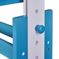 Birou pentru copii reglabil pe inaltime Pijii, Inter Link, 109x55x63-96 cm, lemn, alb/albastru