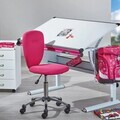 Birou reglabil pe inaltime Matts 3 In 1, Inter Link, 118x72.5x63-93 cm, MDF, alb