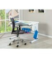 Birou pentru copii reglabil pe inaltime Studare, Inter Link, 110x68x55-78 cm, MDF, alb/gri