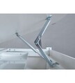Birou pentru copii reglabil pe inaltime Studare, Inter Link, 110x68x55-78 cm, MDF, alb/gri