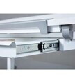 Birou pentru copii reglabil pe inaltime Studare, Inter Link, 110x68x55-78 cm, MDF, alb/gri