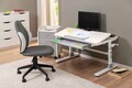 Birou pentru copii reglabil pe inaltime Frederik, Inter Link, 100x60x56-76 cm, MDF/metal, alb