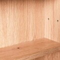 Raft de perete Artisario, Inter Link, 80x10x60 cm, MDF/sticla, oak