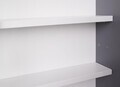 Raft de perete Collecty, Inter Link, 80x10x60 cm, lemn/sticla, gri/alb