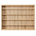 Raft de perete Collectizioni, Inter Link, 80x10x60 cm, lemn/sticla, sonoma