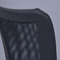 Scaun de birou pentru copii Bonnie, Inter Link, 43x42x88-98 cm, rotativ, metal/poliuretan, negru