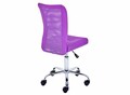 Scaun de birou pentru copii Bonnie, Inter Link, 43x42x88-98 cm, rotativ, metal/poliuretan, violet