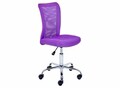 Scaun de birou pentru copii Bonnie, Inter Link, 43x42x88-98 cm, rotativ, metal/poliuretan, violet