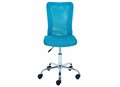 Scaun de birou pentru copii Bonnie, Inter Link, 43x42x88-98 cm, rotativ, metal/poliuretan, turcoaz