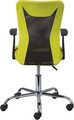 Scaun de birou pentru copii Donny, Inter Link, 55x54.5x85-95 cm, rotativ, metal/poliuretan, verde/negru