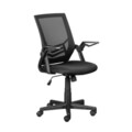 Scaun de birou pentru copii Jilli, Inter Link, 47x50x90-99 cm, rotativ, plastic/poliester, negru