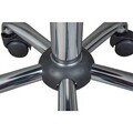 Scaun de birou Asra, Inter Link, 33x33x50-66 cm, rotativ, metal/piele ecologica, negru