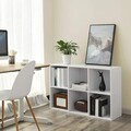 Biblioteca cu 6 compartimente, Vasagle, 65.5x30.5x97.5 cm, PAL, alb