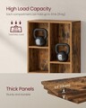 Biblioteca cu 6 compartimente, Vasagle, 50x24x106 cm, PAL, maro rustic