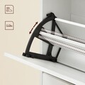 Pantofar cu 2 usi, Vasagle, 8-12 perechi pantofi, 60x24x102 cm, PAL, alb