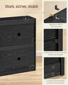 Pantofar cu 4 usi, Vasagle, 16-28 perechi pantofi, 105.5x24x82.7 cm, PAL, negru ebony