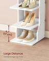Pantofar ingust, Vasagle Slim, 9 perechi incaltaminte, 30x26.4x147 cm, PAL, alb mat