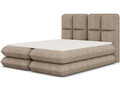 Pat tapitat cu lada depozitare, 140x200 cm, ELTAP, Tonila, lemn/poliester, maro deschis