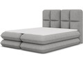 Pat tapitat cu lada depozitare, 160x200 cm, ELTAP, Tonila, lemn/poliester, gri