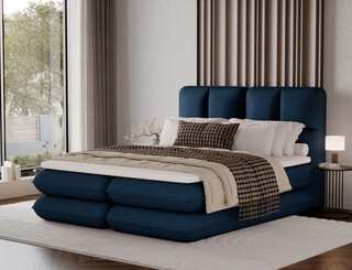 180x200 cm, Albastru inchis