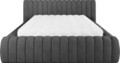 Pat tapitat cu somiera rabatabila si lada depozitare, 140x200 cm, ELTAP, 06SO-1.4, Carilla, metal/poliester, gri antracit