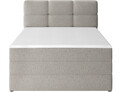 Pat continental tapitat cu lada depozitare, 120x200 cm, ELTAP, Kasped, lemn/poliester, bej inchis
