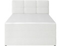 Pat continental tapitat cu lada depozitare, 120x200 cm, ELTAP, Kasped, lemn/poliester, alb