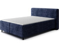 Pat continental tapitat cu lada depozitare, 180x200 cm, ELTAP, Cortiko, lemn/poliester, albastru