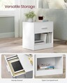 Set 2 noptiere, Vasagle, 39x28x41 cm, PAL/MDF, alb
