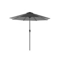 Umbrela pentru gradina, piscina, balcon sau terasa, Songmics, 300 cm, protectie UV 50+, inclinare 30 grade in doua directii, gri