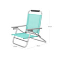 Scaun de plaja, Songmics, pliabil, reglabil in 4 pozitii, max 150 kg, 59x57x71 cm, aluminiu, verde