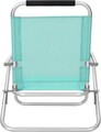 Set 2 scaune de plaja, Songmics, pliabile, reglabile in 4 pozitii, max 150 kg, 59x57x71 cm, aluminiu, verde