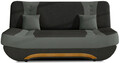 Canapea extensibila 3 locuri ELTAP, Ewa II, 189x90x88 cm, lemn/poliester, negru/gri